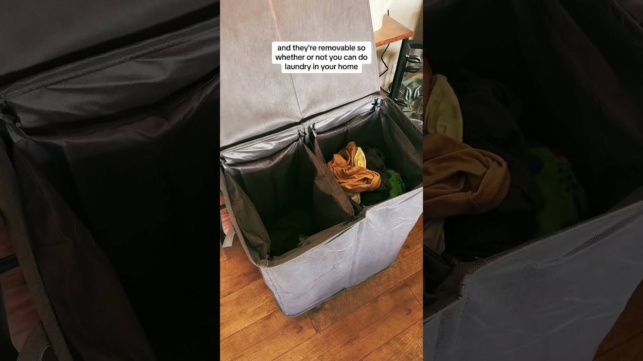 Keep Stinky Clothes Separate &ndash; Love This Laundry Hack! #laundryhamper