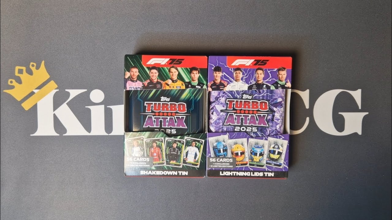 Набор карточек Topps Turbo Attax Formula 1 Tin Battle💥 | Shakedown VS Lightning Lids⚡️