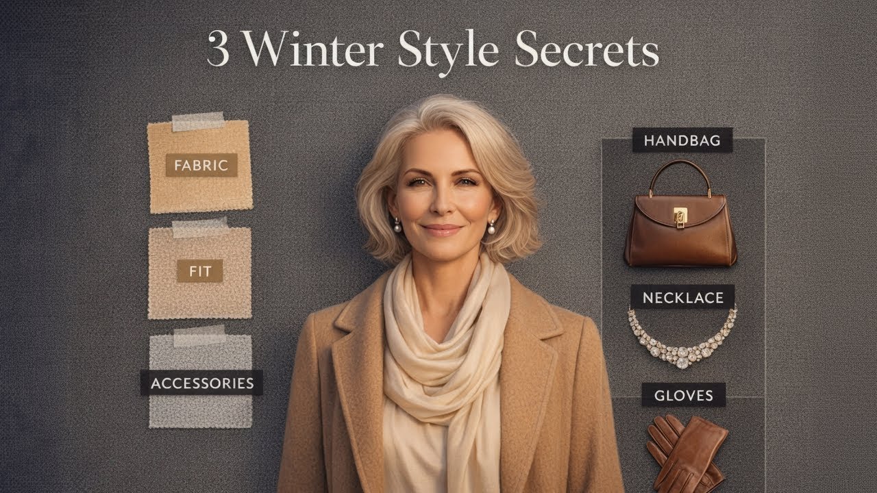 3 Winter Style Secrets That Make Basic Clothes Look Luxury | Elegant Outfits for Women 50 60 70+