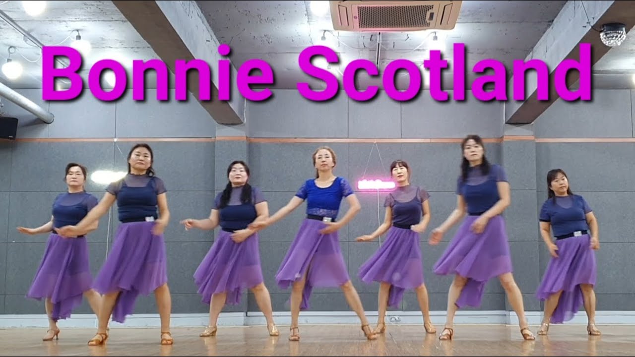 Bonnie Scotland line dance (High Beginner) Demo