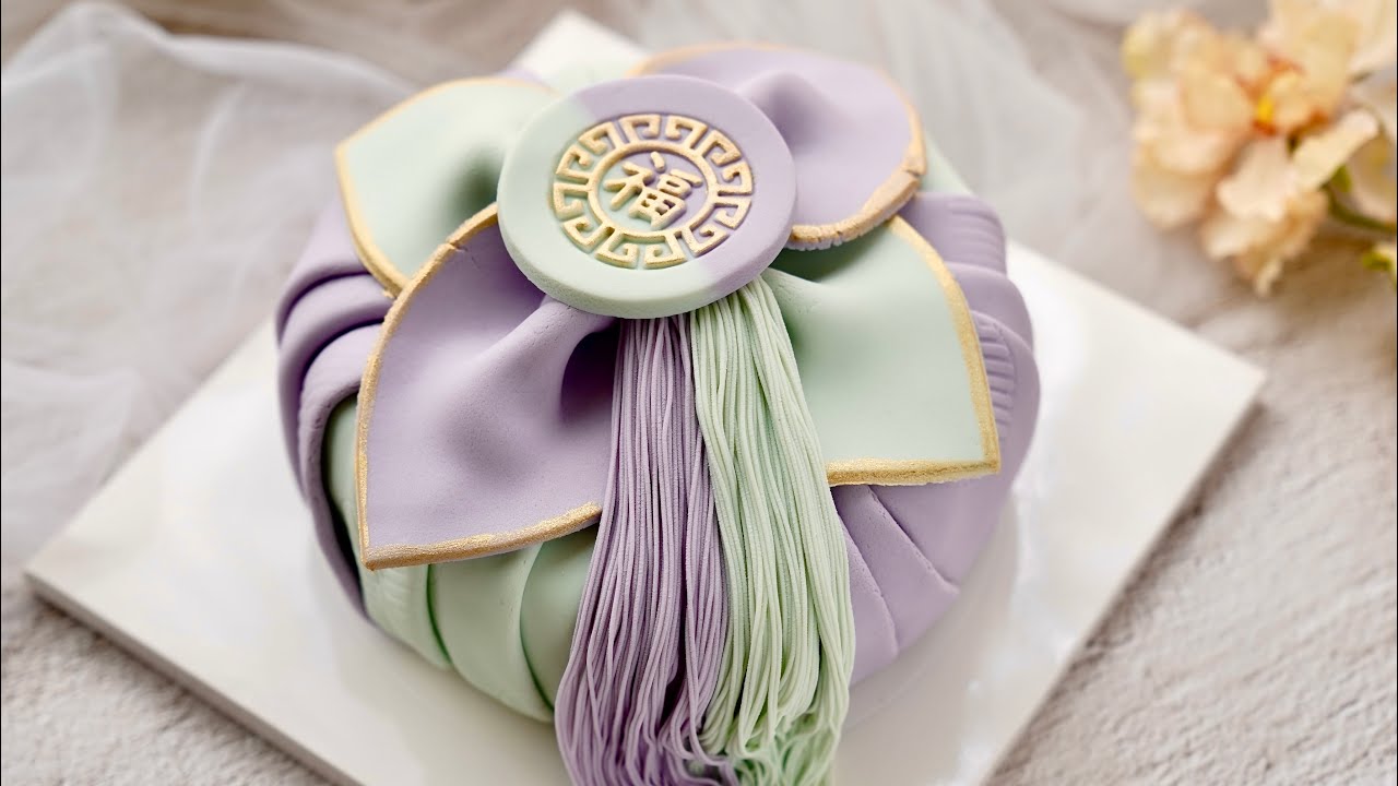 보자기 떡 케이크   Bojagi Tteok Cake - Amazing korean rice cake