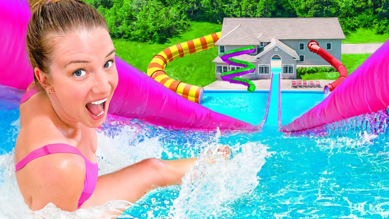 We Built a Water Park In Our House!