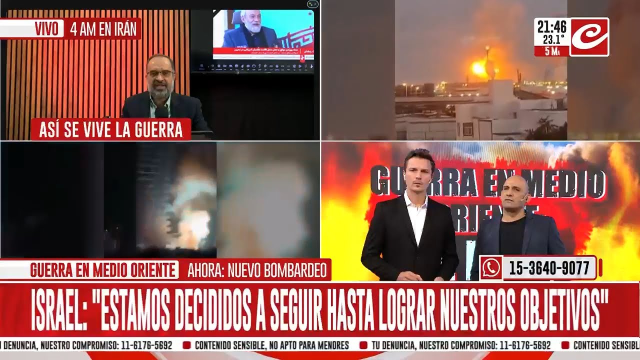 Así se vive la guerra: comunicación exclusiva de Crónica desde Irán