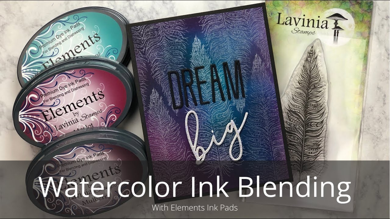 Lavinia World - Simple Watercolor Ink Blending with Elements Ink Pads