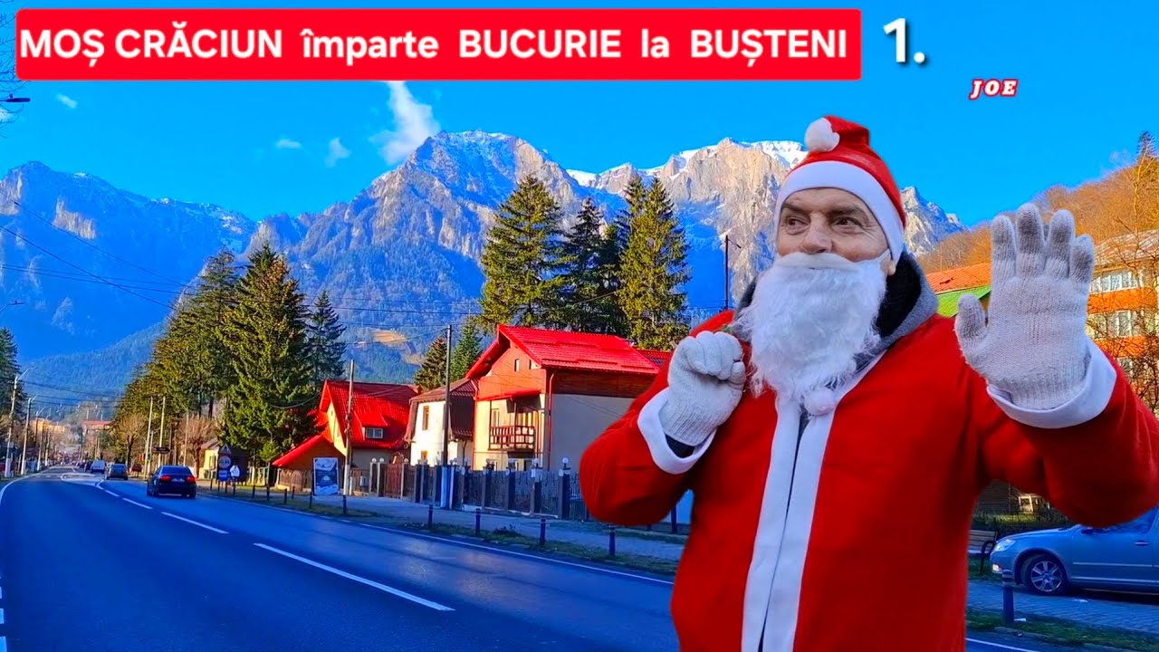MOȘ CRĂCIUN  împarte  BUCURIE  la  BUȘTENI (1)
