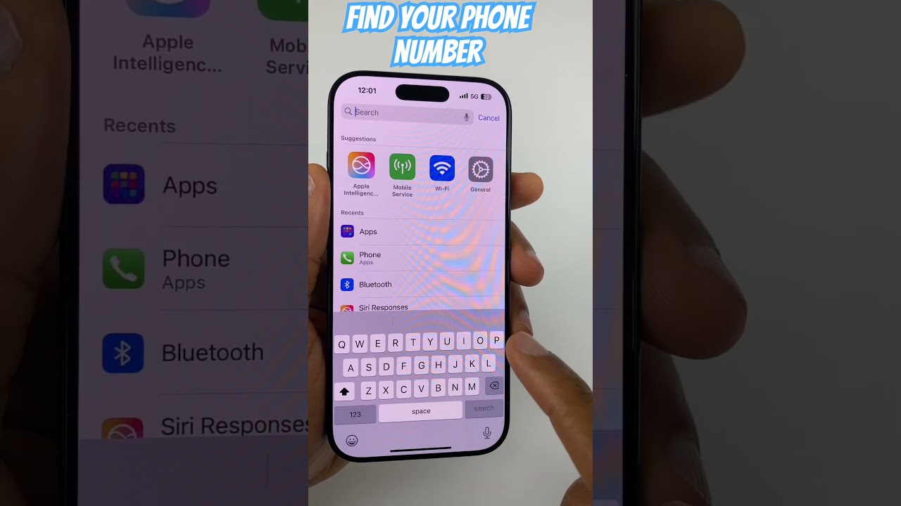 iPhone 16 Find your phone number so you can share it