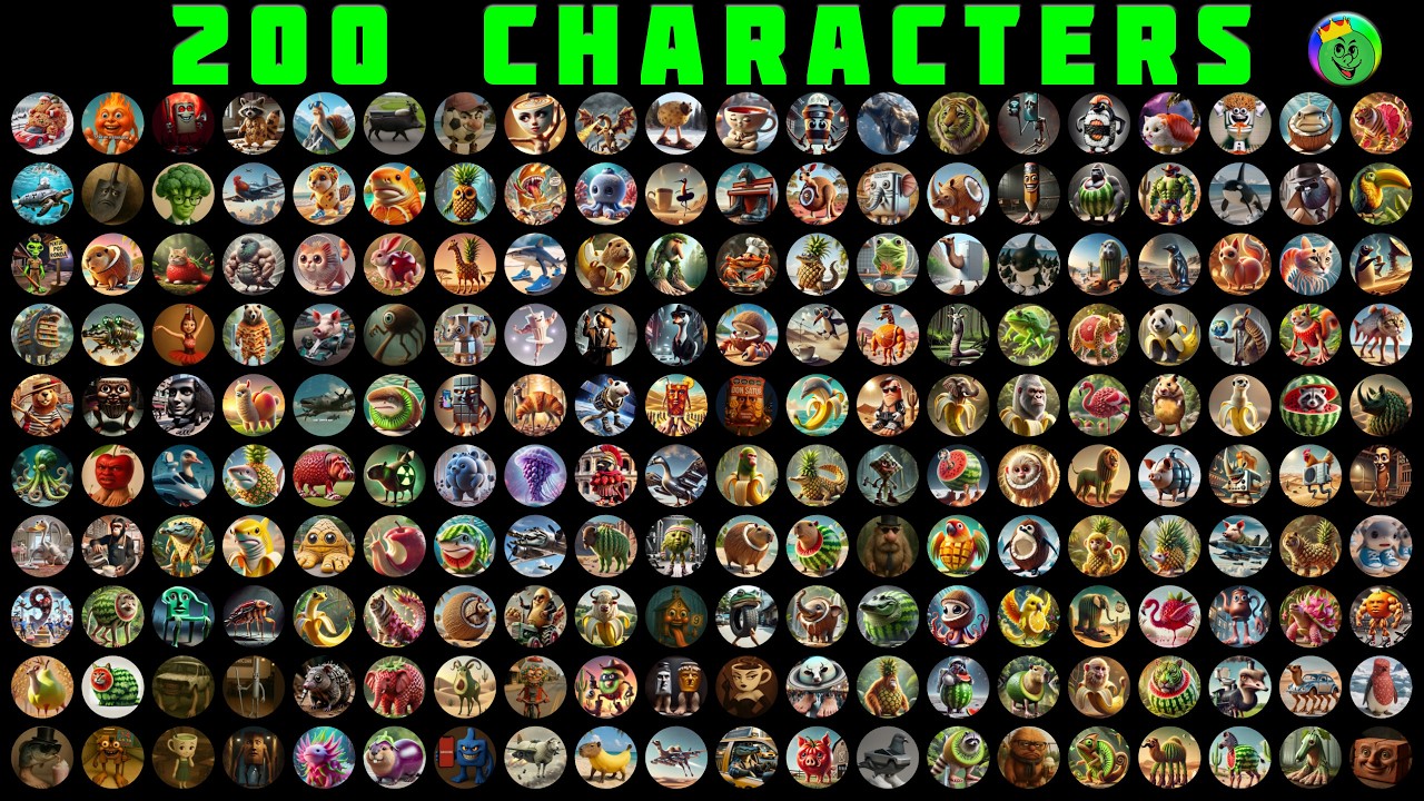 ALL 200 Italian Brainrot Marble Race - Who Wins?