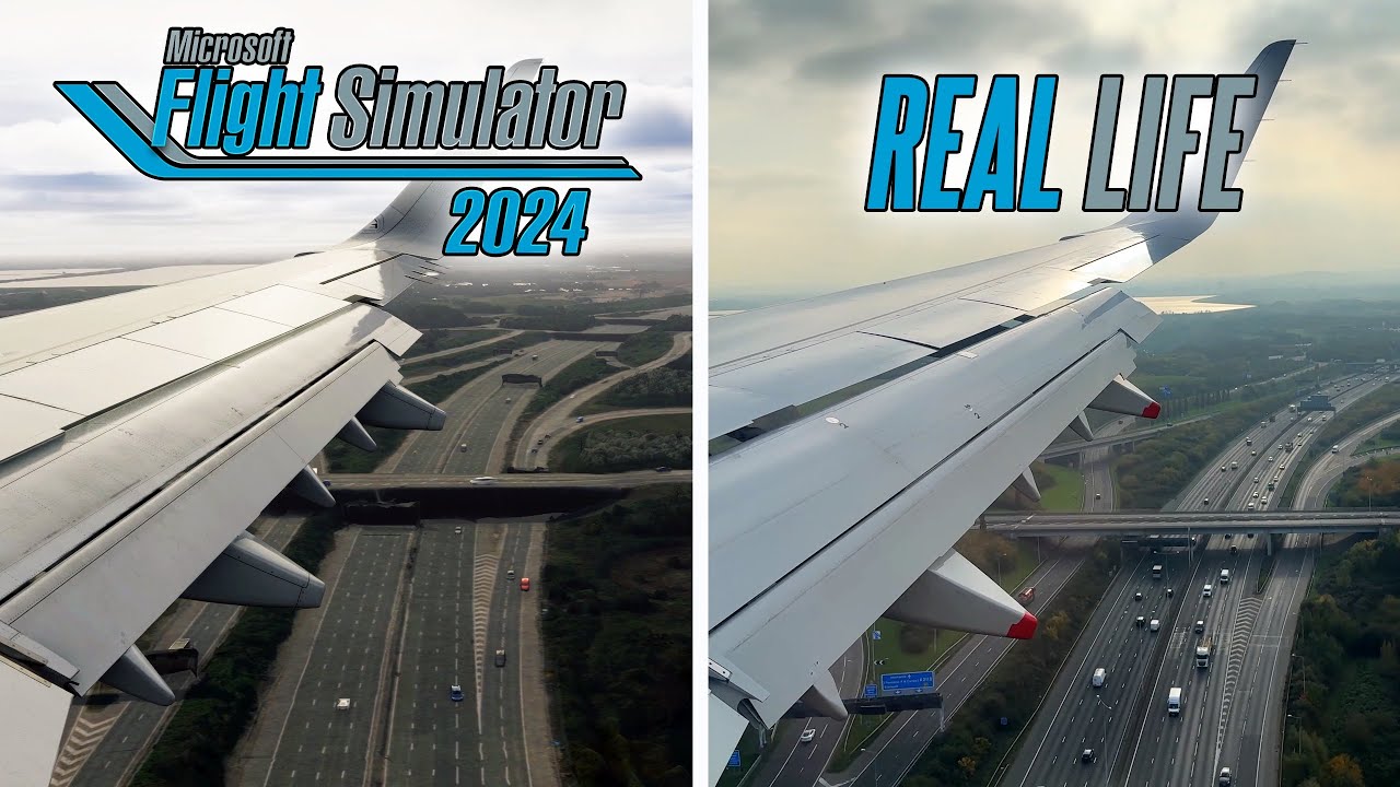 Microsoft Flight Simulator 2024 (FS2024) против реальной жизни | Посадка в лондонском аэропорту Х...