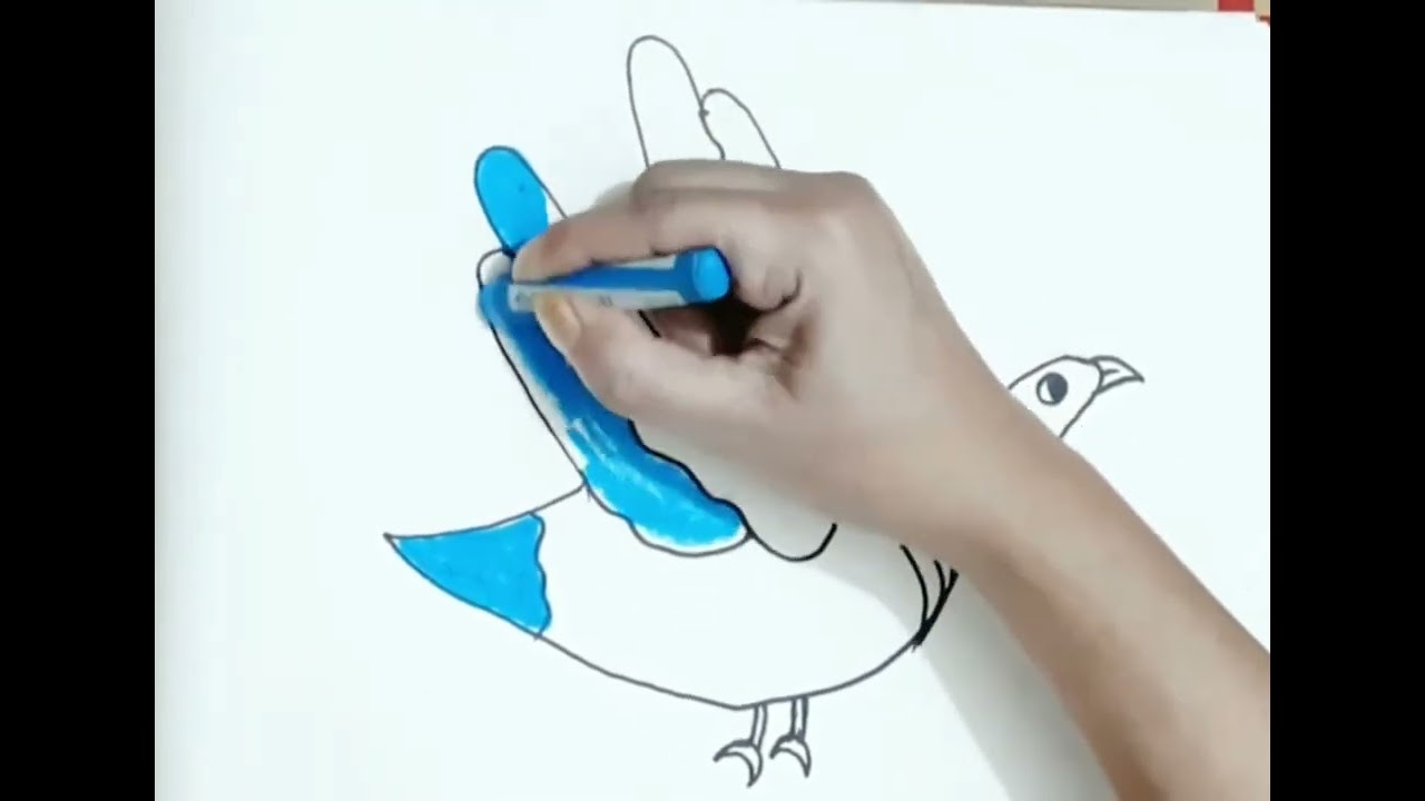 Easy Bird Handprint Drawing | Step-by-Step Art for Beginners & Kids