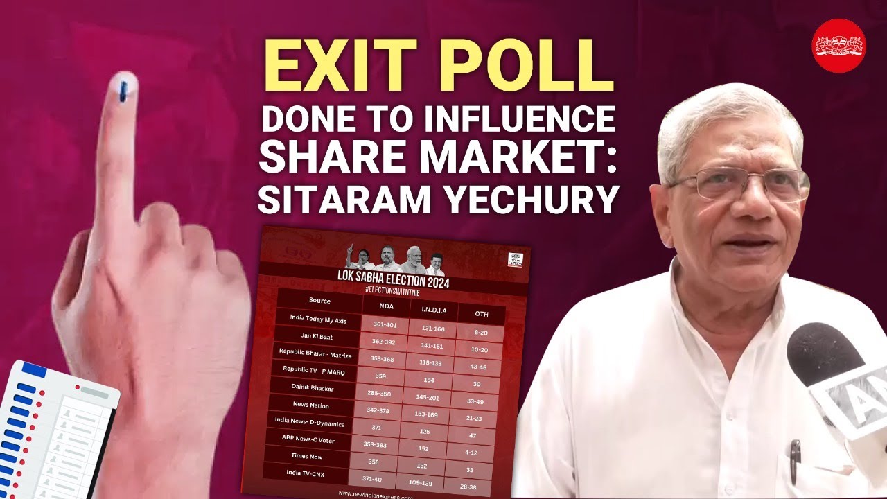 Exit poll done to influence share market: Sitaram Yechury