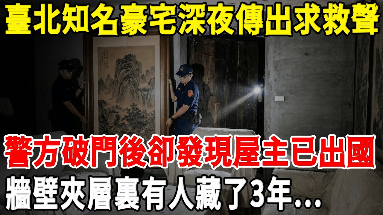 臺北知名豪宅深夜傳出求救聲，警方破門後卻發現屋主已出國3年！牆壁夾層裏的一雙眼睛，盯了鄰居整整兩個月...[往事聽古]