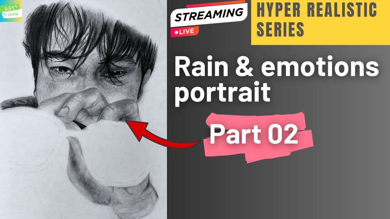 let's draw another part of rain and emotions portrait part 02 | Artwale