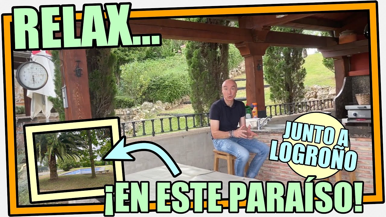 😍🌴🌿 QUÉ SITIO MÁS GUAPO para 🔌 DESCONECTAR 🏡🌳😍 Súper PREPARADO y al ladito de Logroño 🤩🤩 (cód. 773)