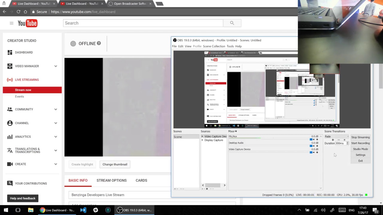 Benzinga Developers Live Stream