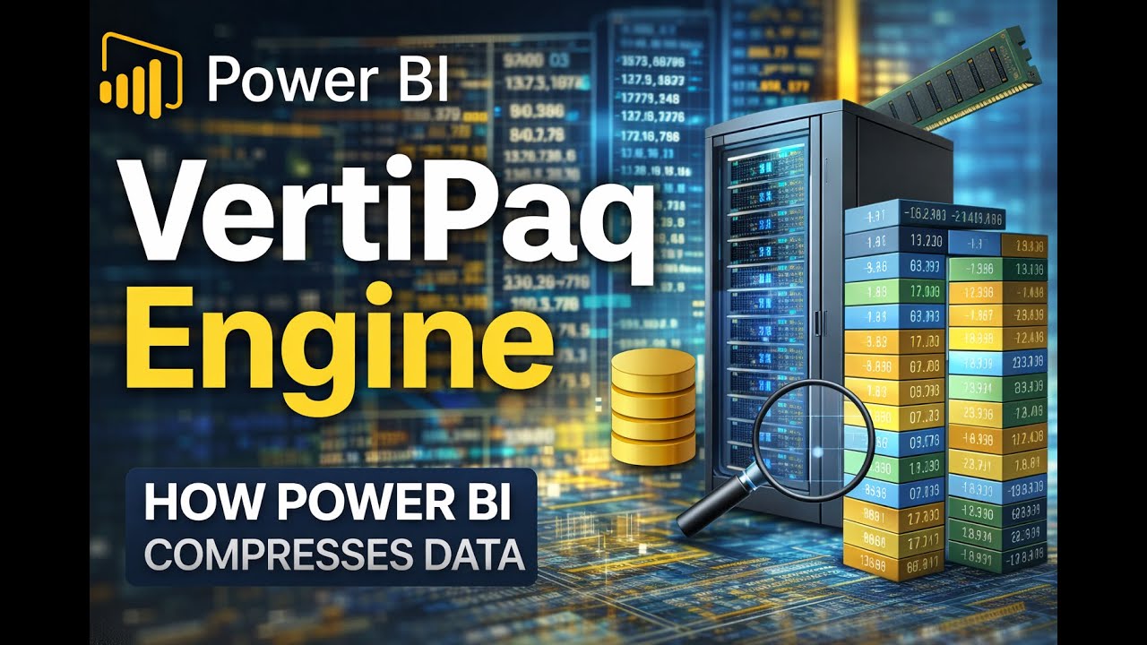 Объяснение принципа работы VertiPaq Engine | Как Power BI хранит и сжимает данные | Обработка огр...
