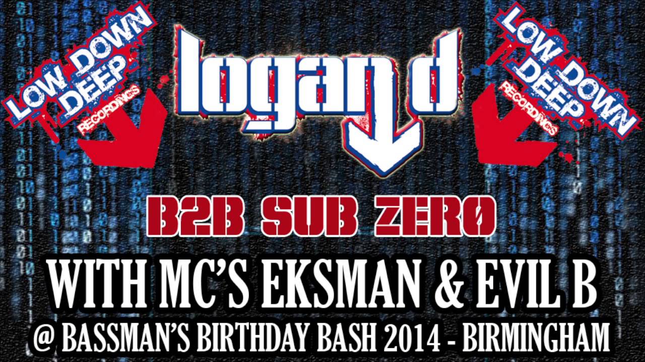 Logan D b2b Sub Zero with Eksman & Evil B | Bassman’s birthday bash 2014