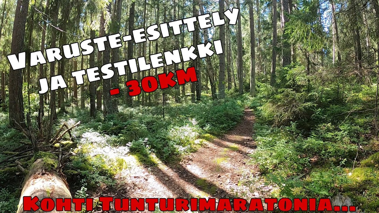 Polkujuoksijan varuste-esittely ja 30km testilenkki