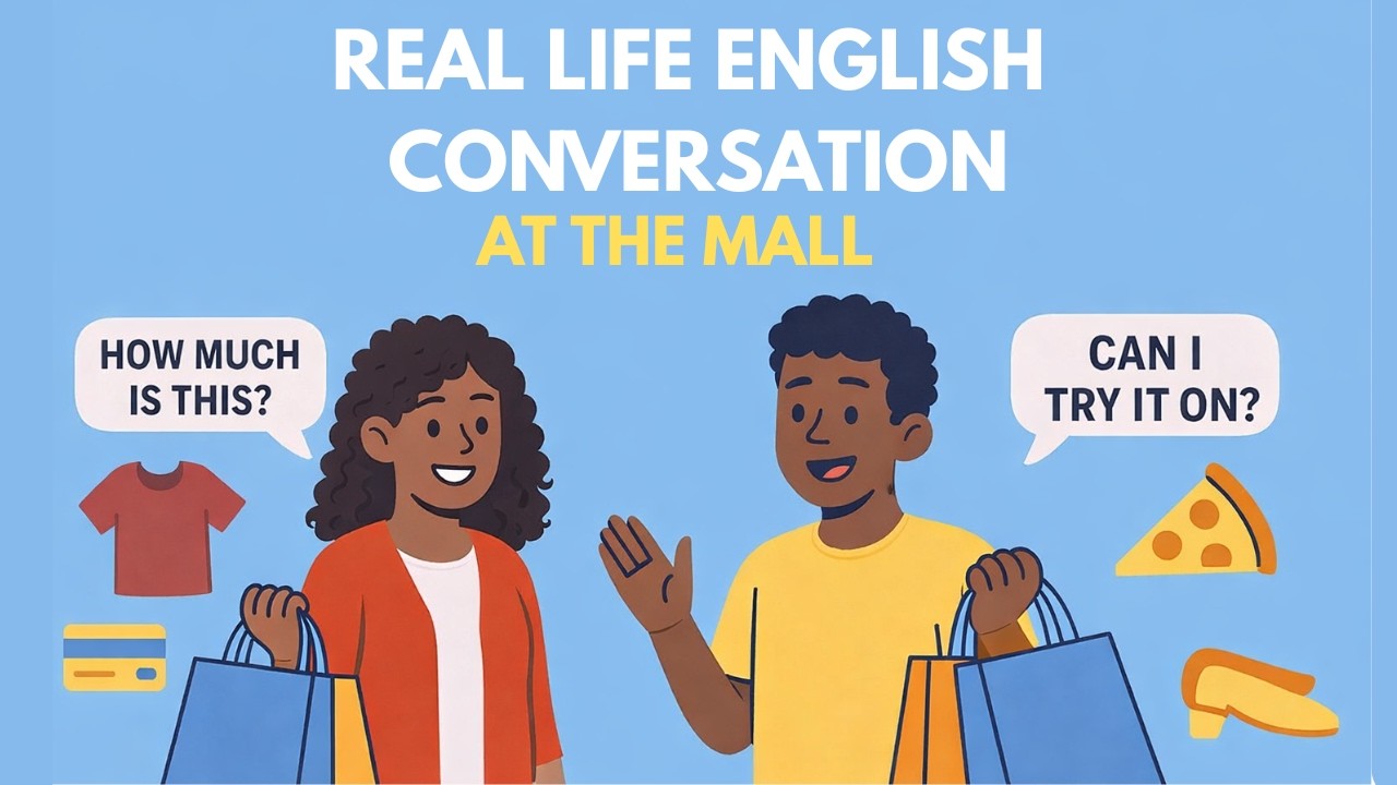 English for Shopping at the Mall | Daily Life English Conversation Practice