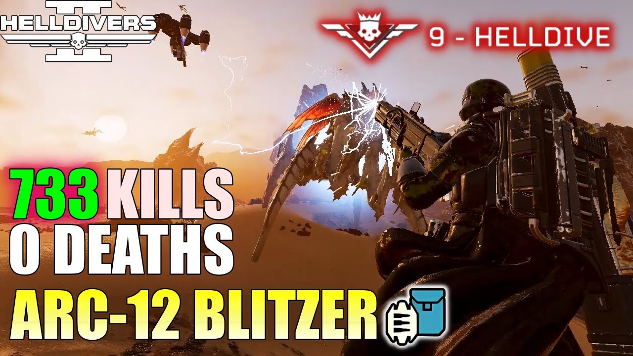Helldivers 2 - Arc Blitzer Gameplay (No commentary, Max difficulty, No Deaths)
