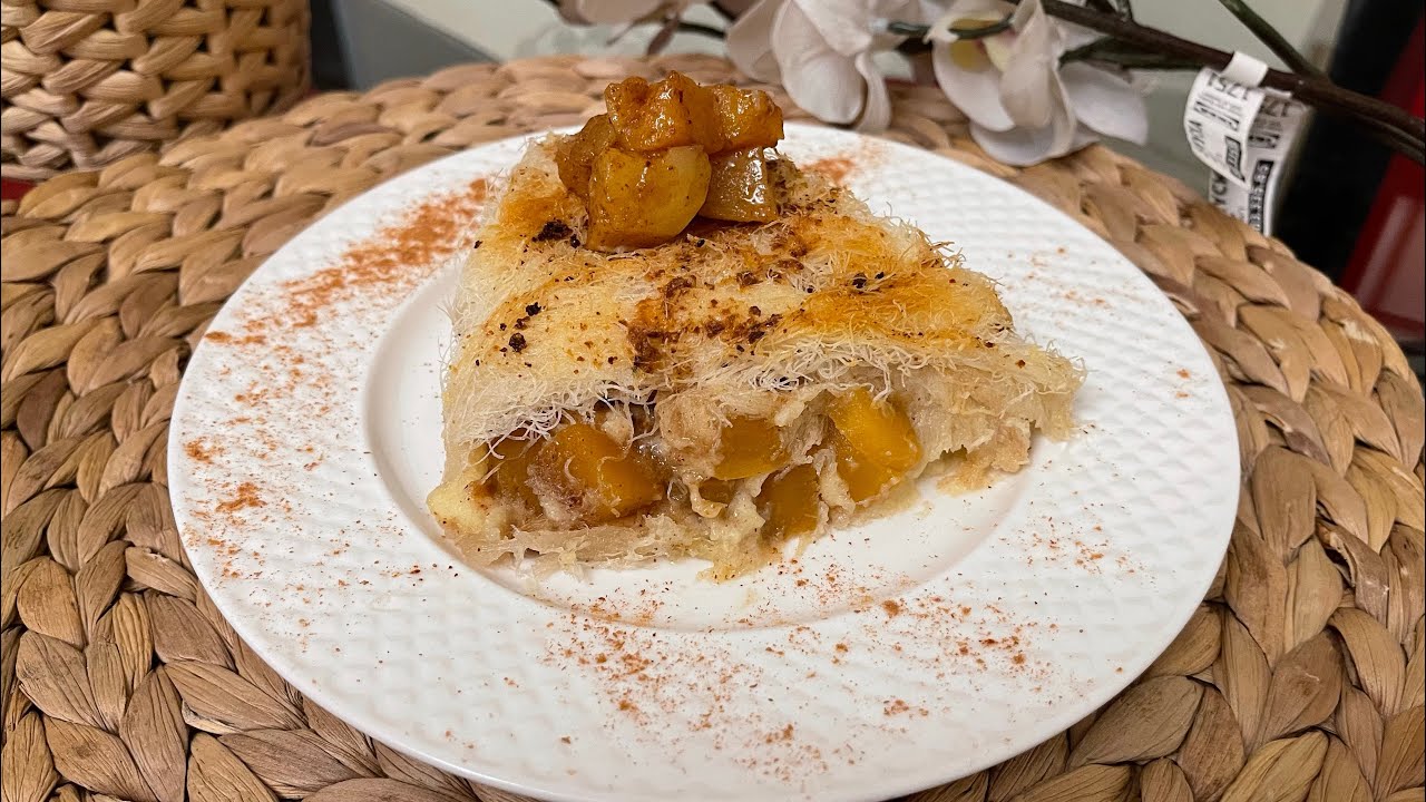 الكنافه بثوبها الجديد ( كنافه بالبطاطا والكاسترد ) والاهم عجبت ولادي😄Sweet potato &Custard konaffa