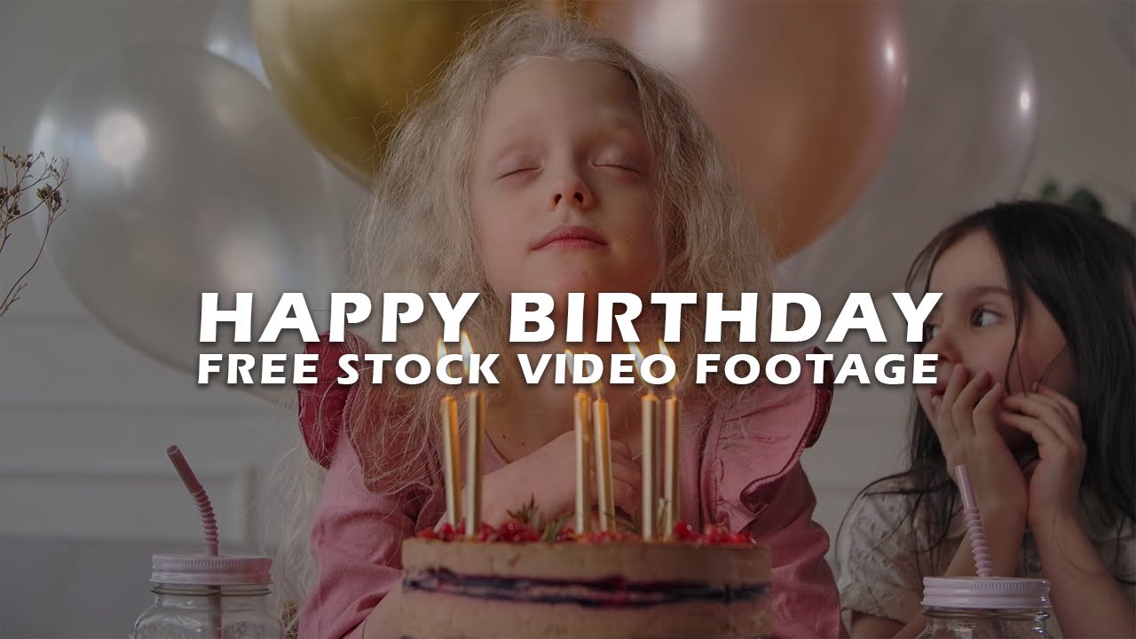 35+ Happy Birthday Free Stock Video Footage - No Copyright| Celebrating Birthday with Family Friends