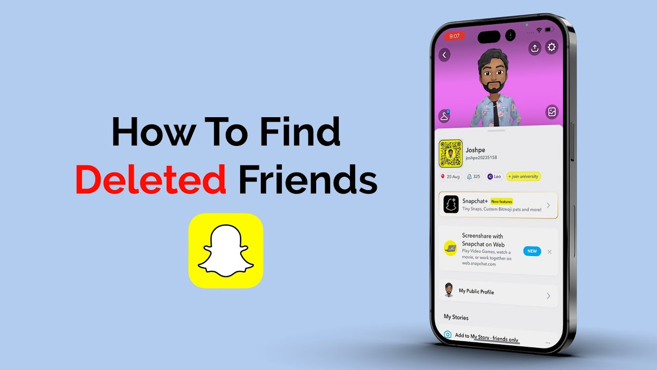 Как найти удаленных друзей в Snapchat?
