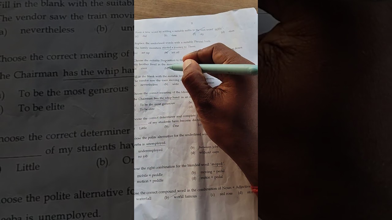 12 Public exam|english |answer key 2026|பொது தேர்வு ஆங்கிலம் 