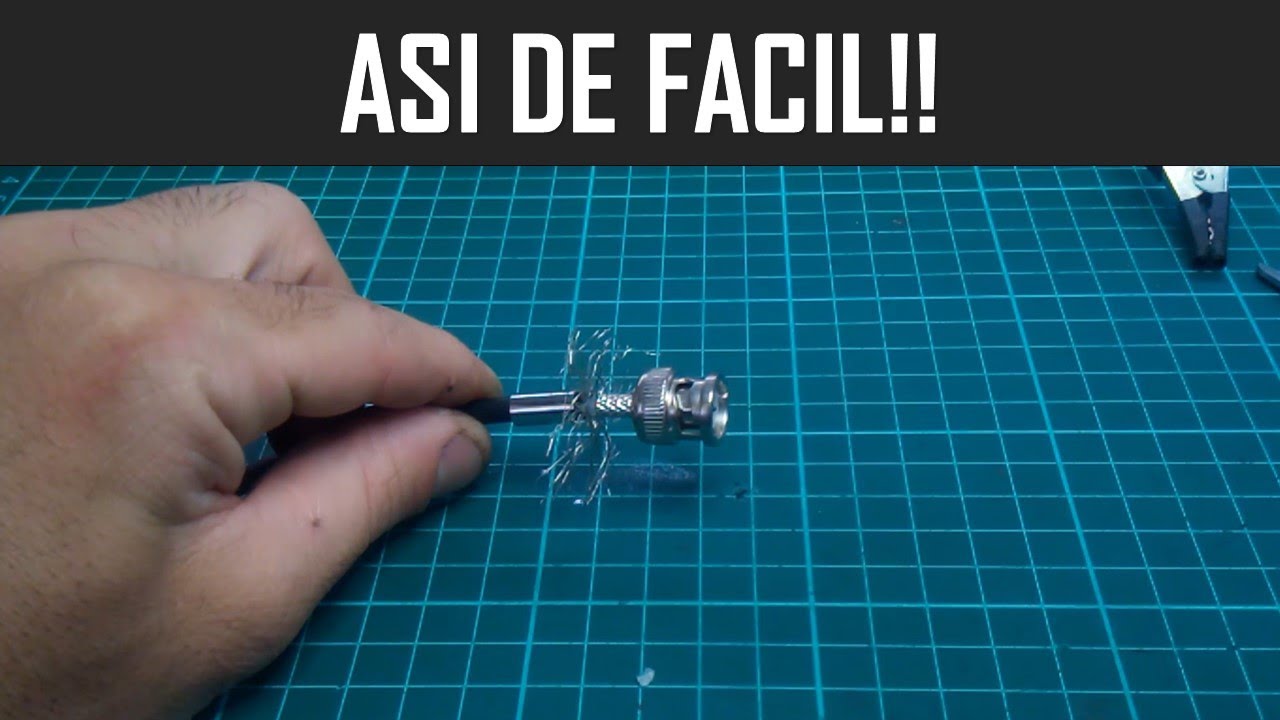Así se arma un conector BNC!!