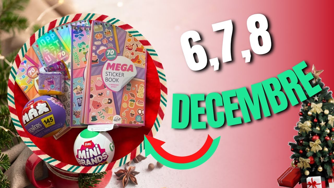 6,7,8 Décembre #calendrierdelavent #haul #action 