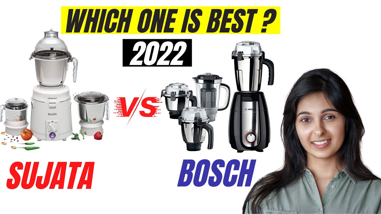 Best Mixer Grinder Sujata VS Bosch 2022🔥Mixer Grinder in India 2022 ⚡Sujata VS Bosch mixer grinder