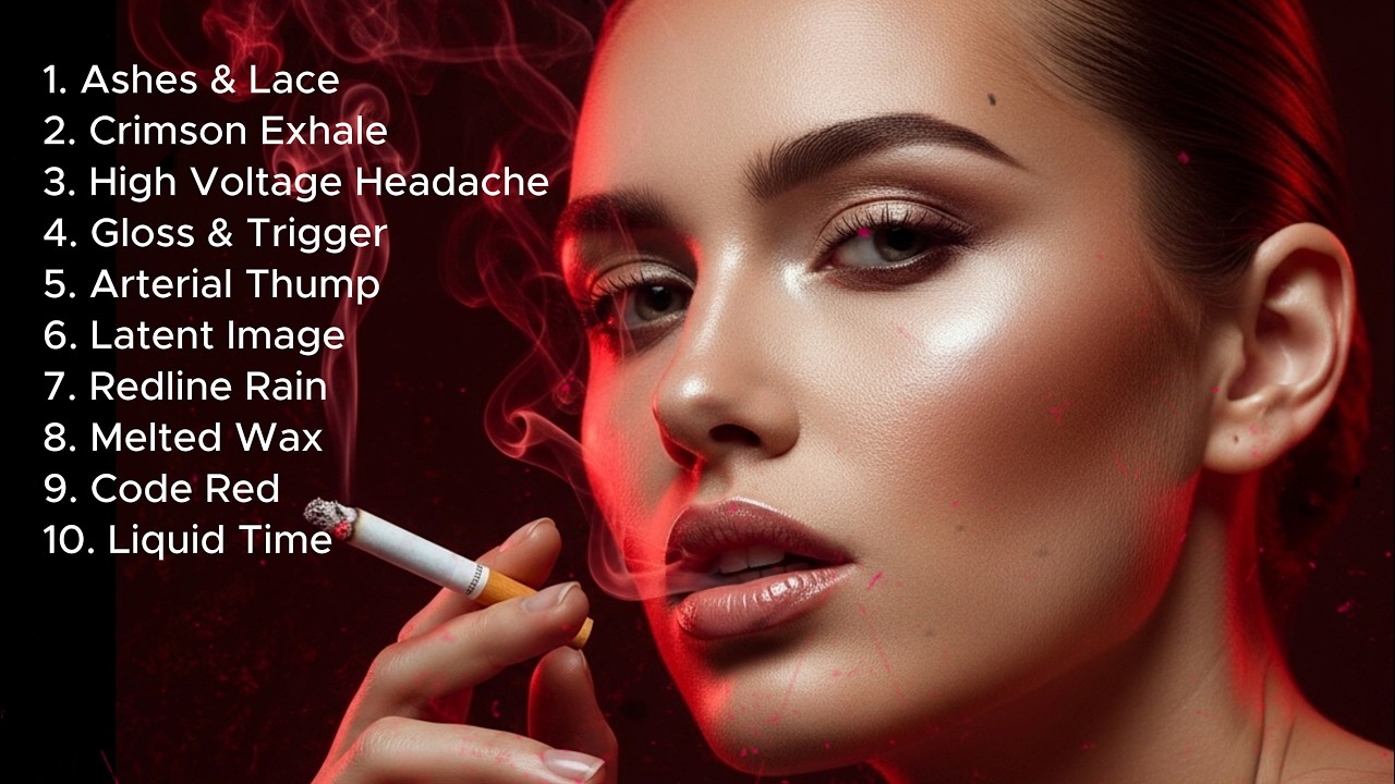 “Cinematic Red Light Portrait  Moody Beauty Smoking Scene  Ultra Realistic 4K Visual”