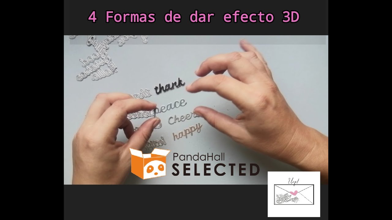 4 maneras para dar efecto 3D a los troquelados #scrapbooking