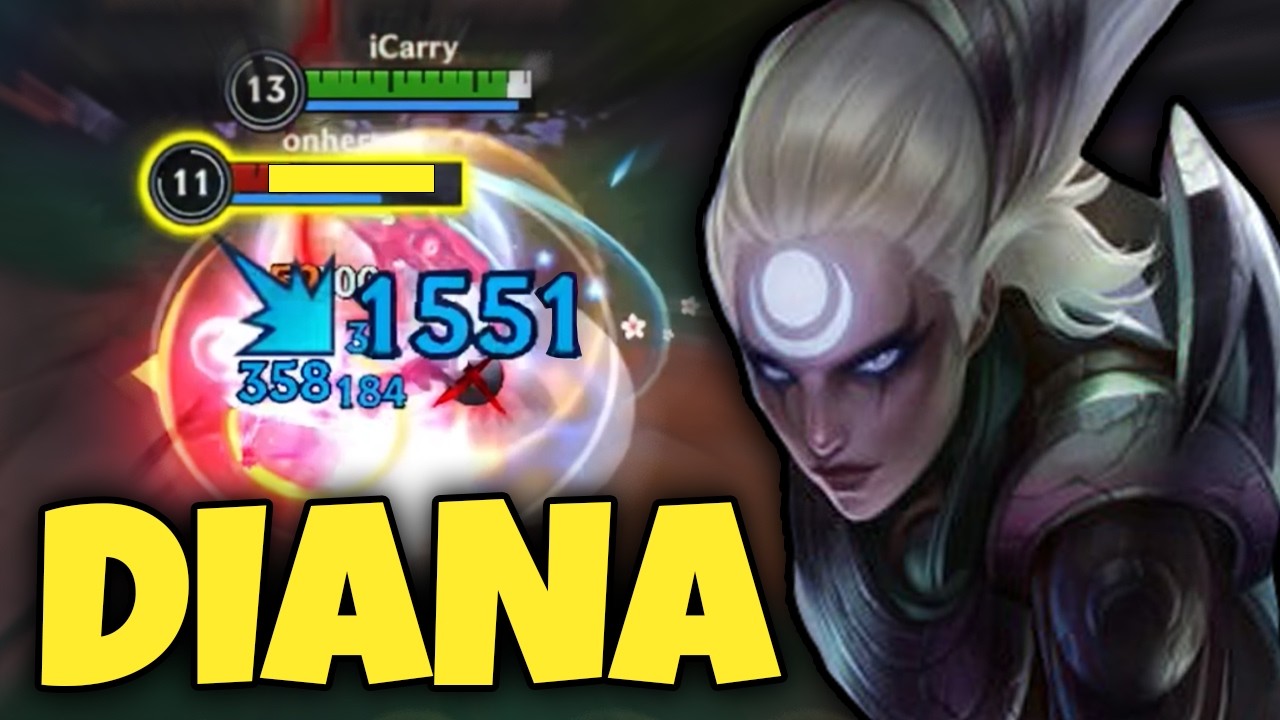Wild Rift Diana Mid Lane Gameplay in Season 20 (Build & Runes)