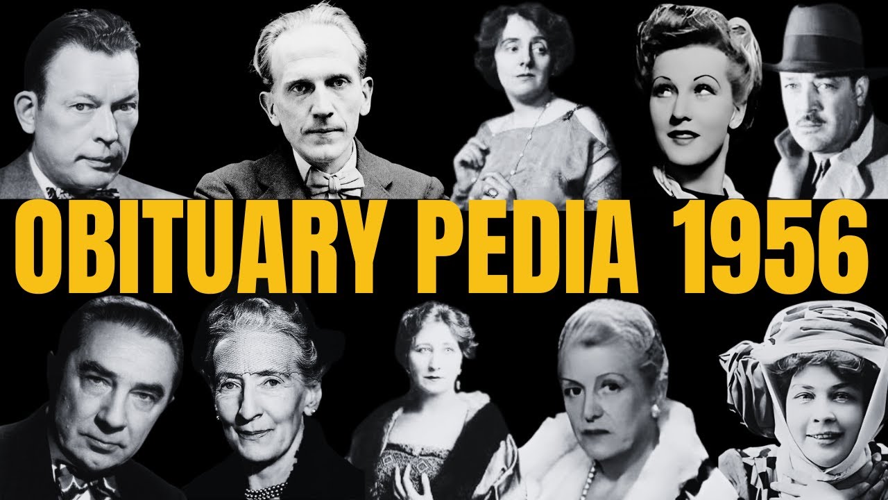 Famous Hollywood Celebrities We've Lost in 1956 - Obituary in 1956