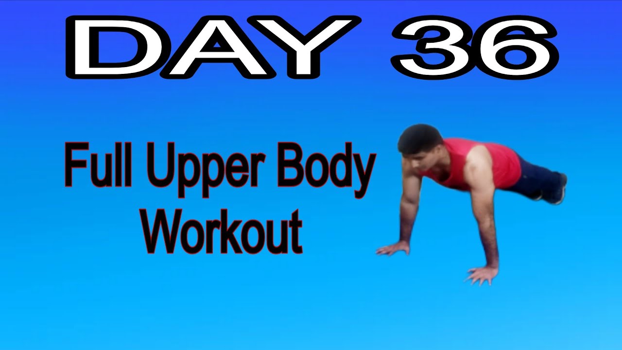Day 36 | 15 Min Upper Body Workout | Chest, biseps, Triceps Workout | 90 Day Fitness Challenge