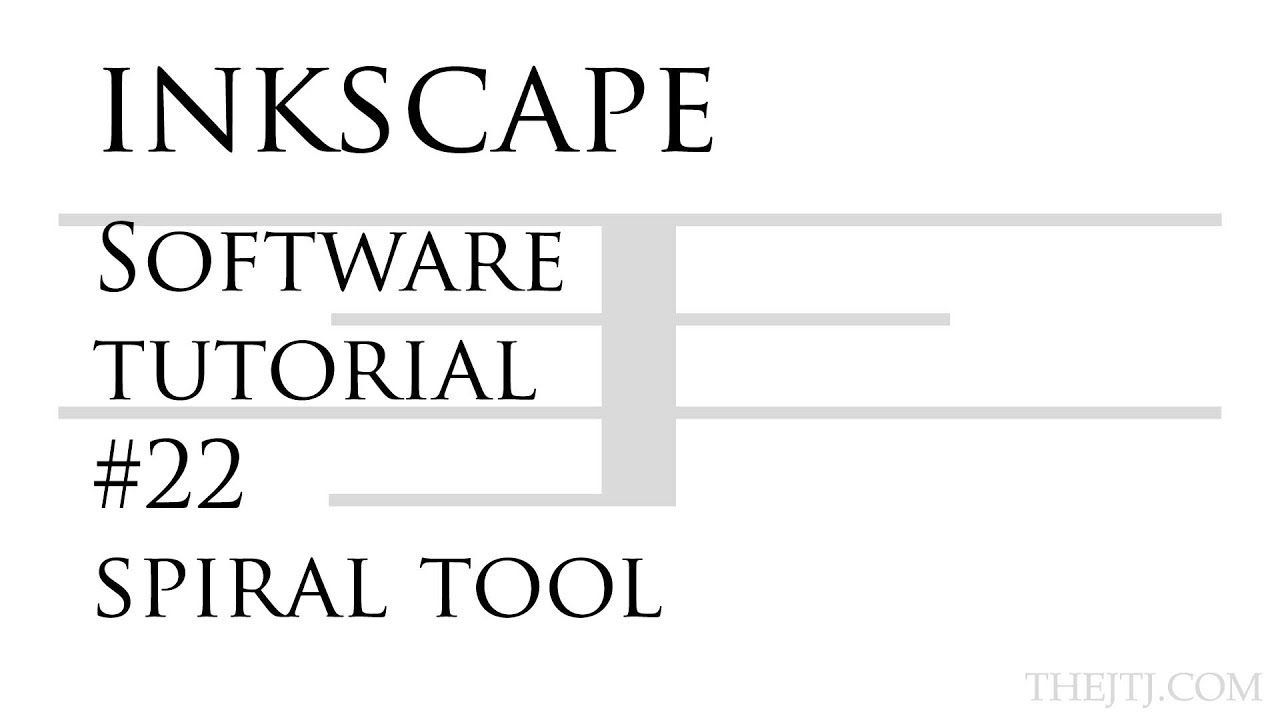 Inkscape Software Tutorial #22 Spiral Tool