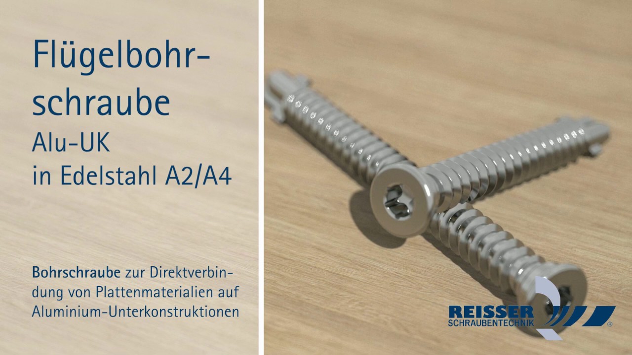 REISSER Flügelbohrschraube || Alu-UK