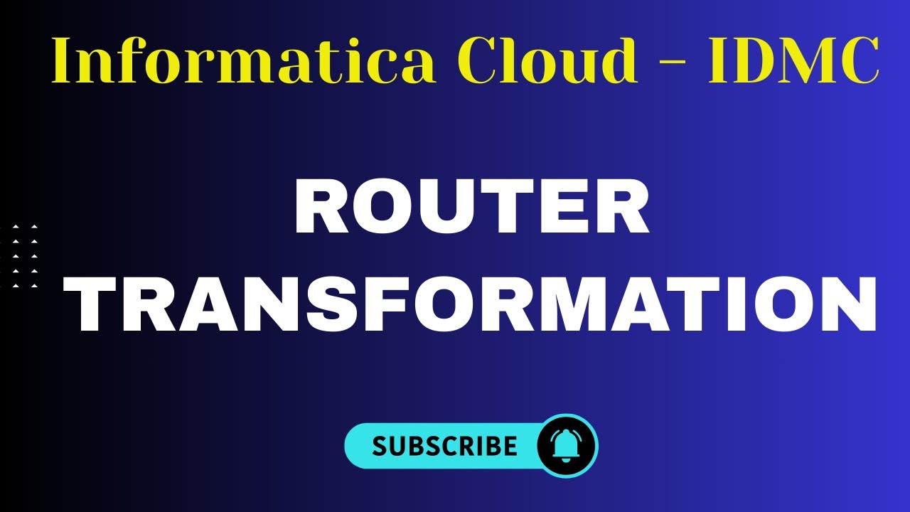 Преобразование маршрутизатора в Informatica IICS