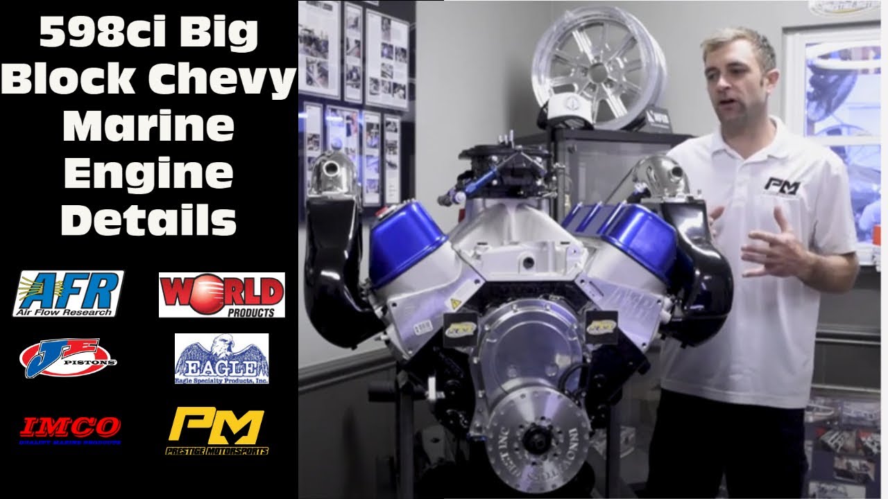 Двигатель Chevy Marine 598 Big Block представлен в Prestige Motorsports