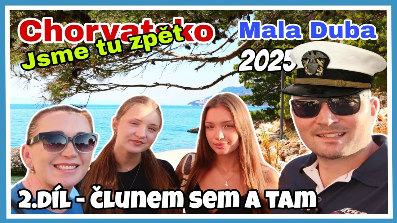 👉 Chorvatsko 2025 – Malá Duba 🛥️ Jízdy na motorovém člunu | 2. díl