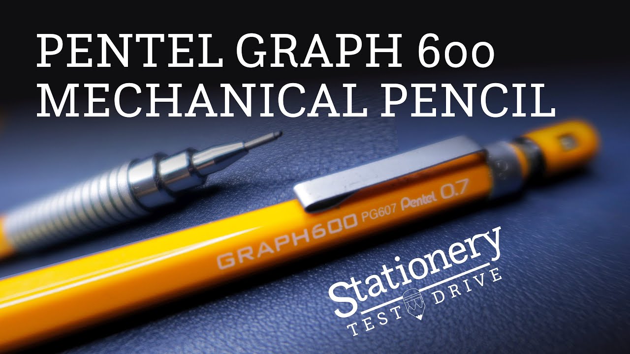 Pentel Graph 600 Mechanical Pencil for Drawing on Stationery Test Drive