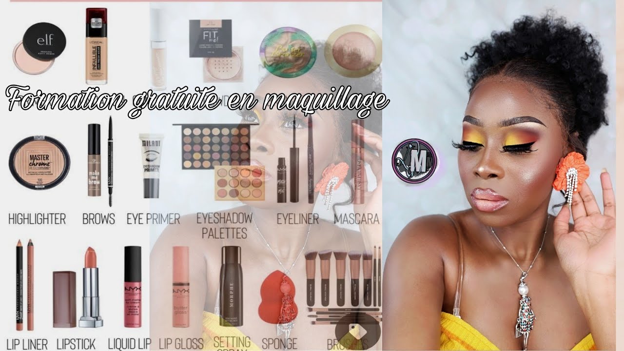 FORMATION GRATUITE EN MAQUILLAGE EXPLICATIONS SUR LES MATÉRIELS ET PRODUITS DES MAQUILLAGES