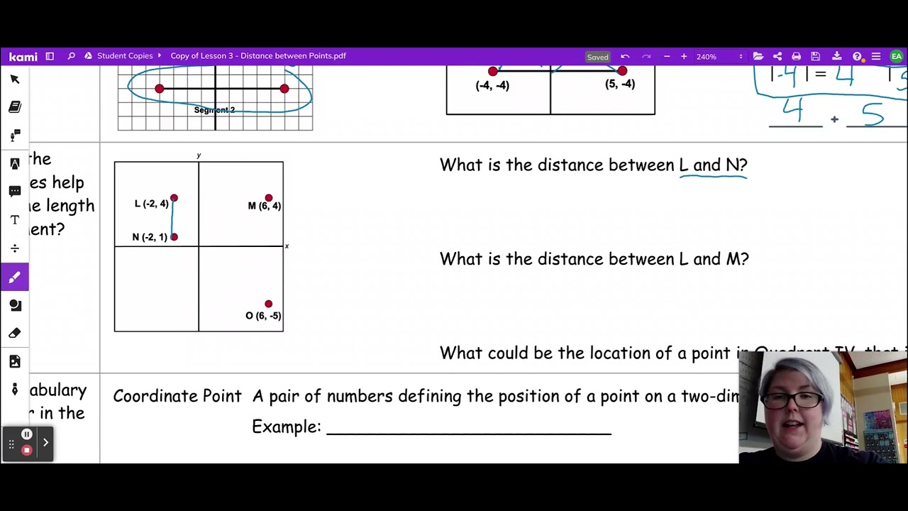 Lesson C - Distance Between Points