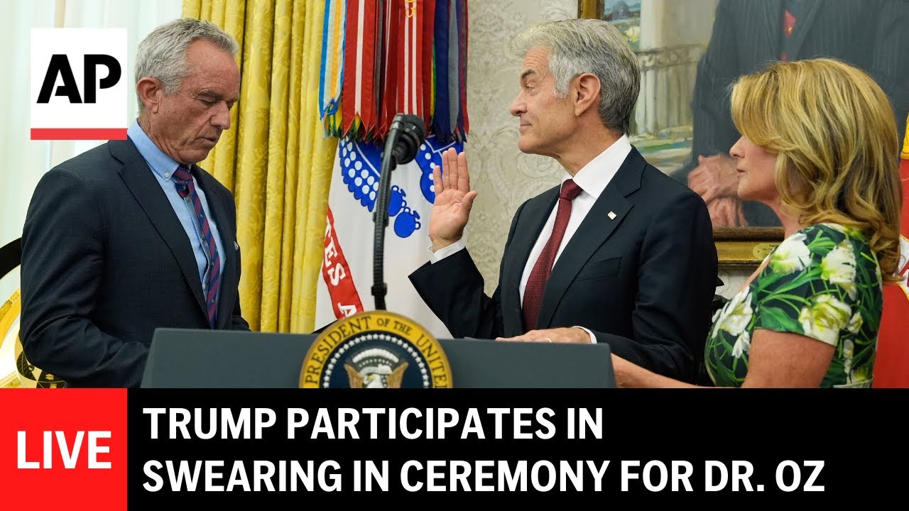 LIVE: Trump participates in swearing in ceremony for Dr. Oz