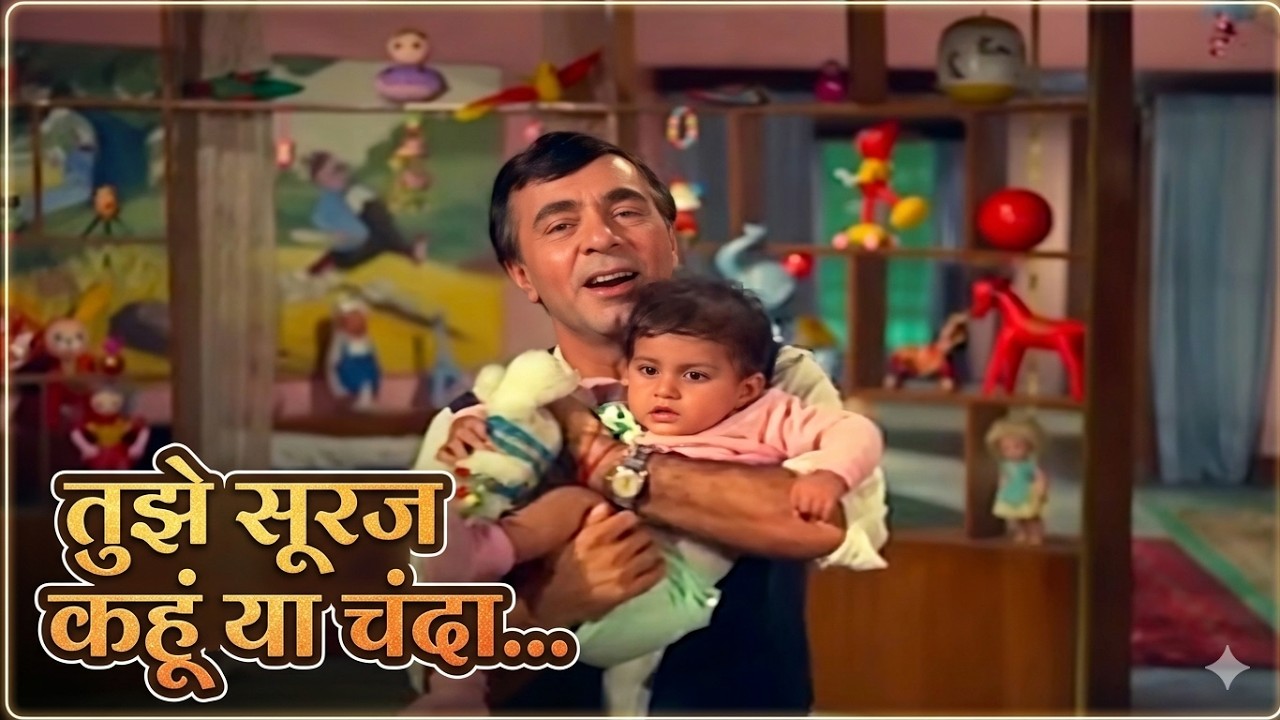 Tujhe Suraj Kahoon Ya Chanda - Lullaby Song | Ek Phool Do Mali (1969) | Manna Dey | Balraj Sahni