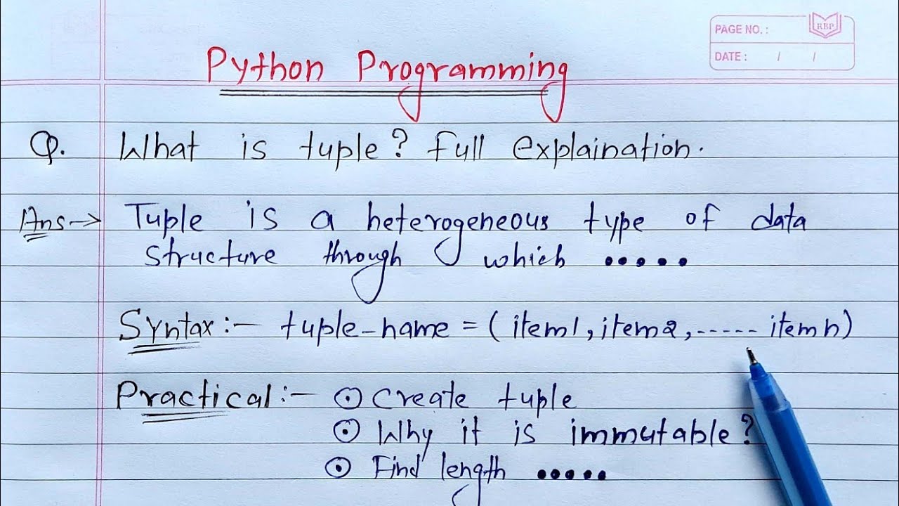 Python Tuples | Learn Coding