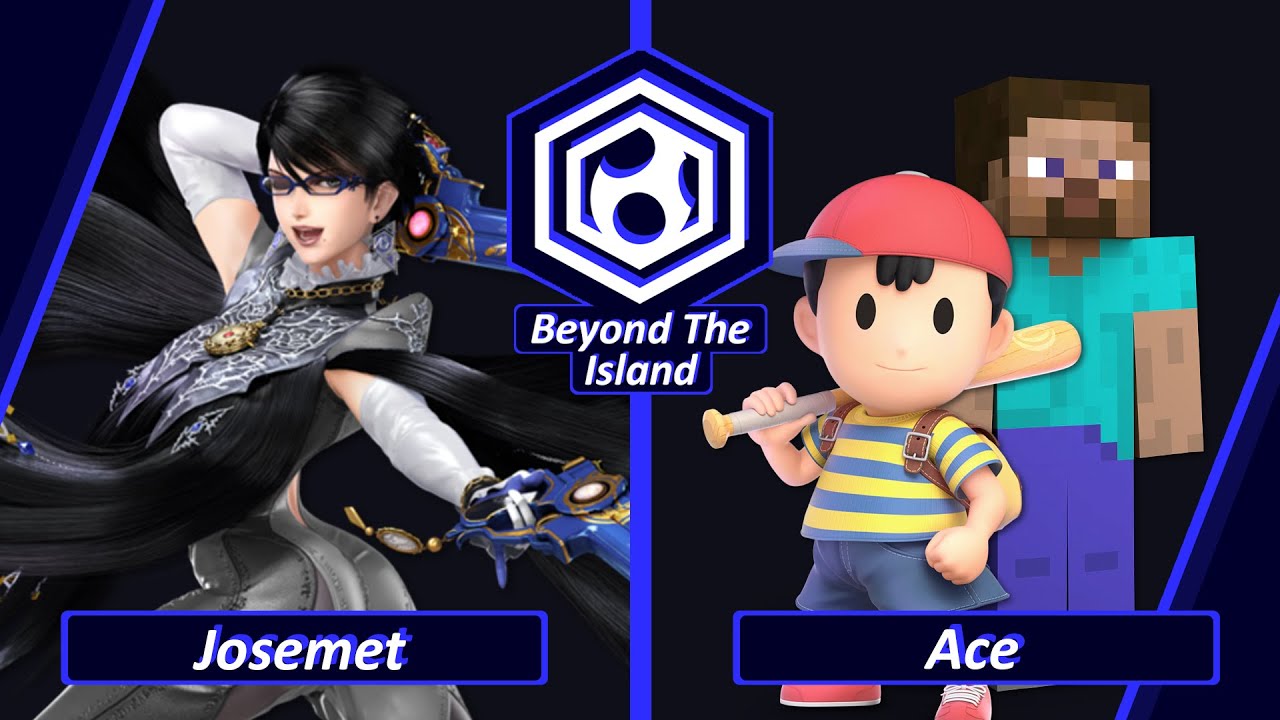 Josemet vs Ace - Round Robin D - Beyond The Island SSBU Singles | Bayonetta,misc vs Sora,Ness,Steve