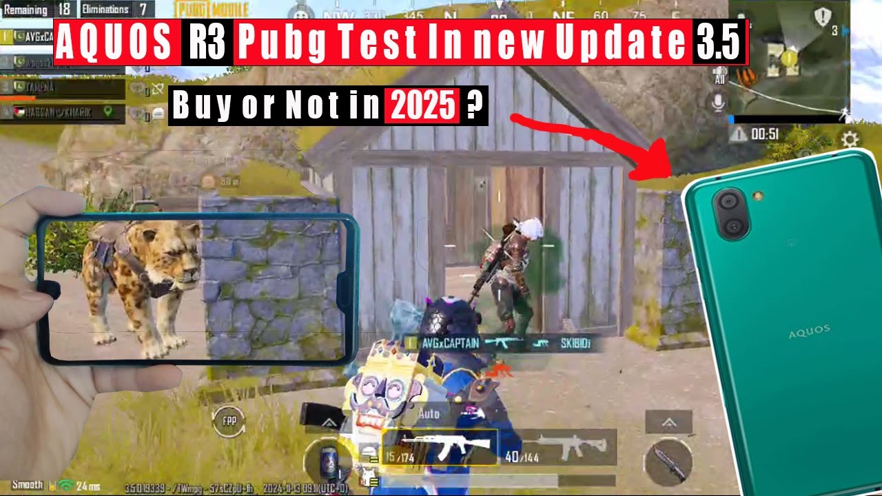 AQUOS R3 Pubg Test In New Update 3.5 | Buy or Not in 2025 ?