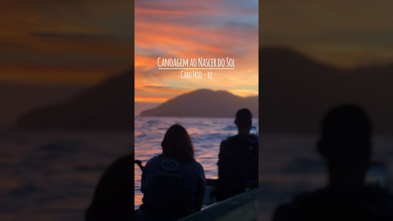 Canoagem ao Nascer do Sol 🌅😍 @trilhasape  #canoagem