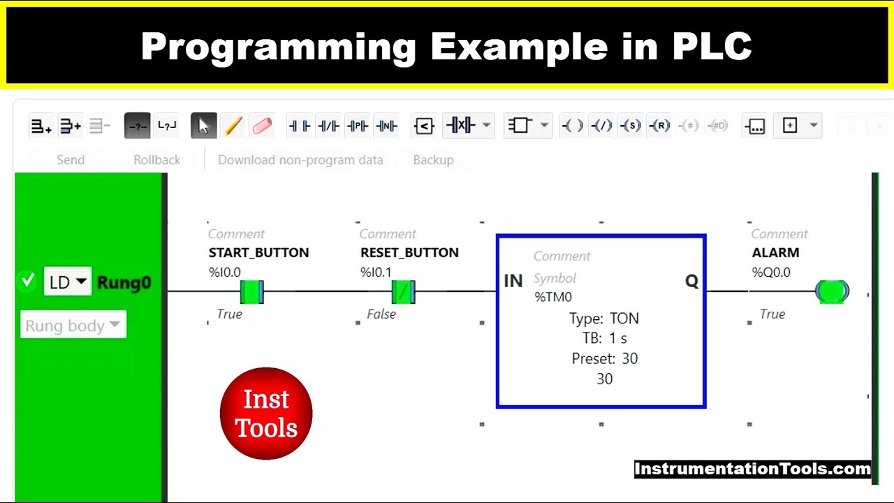 Programming Example in PLC - Playground Swing Timer